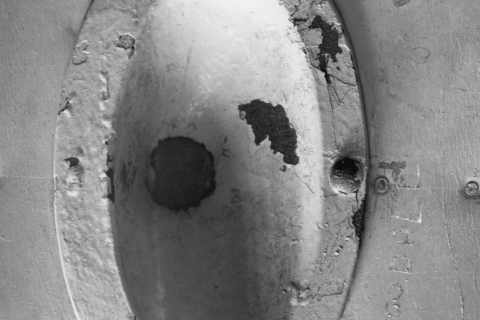 CA2784 - Roeland Street Prison Spy hole from inside of a cell door, June 1977